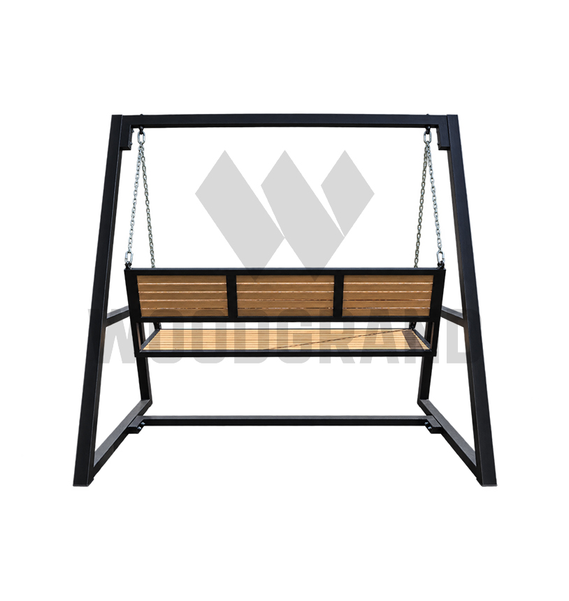 Качели уличные 208х115 см из бруса
